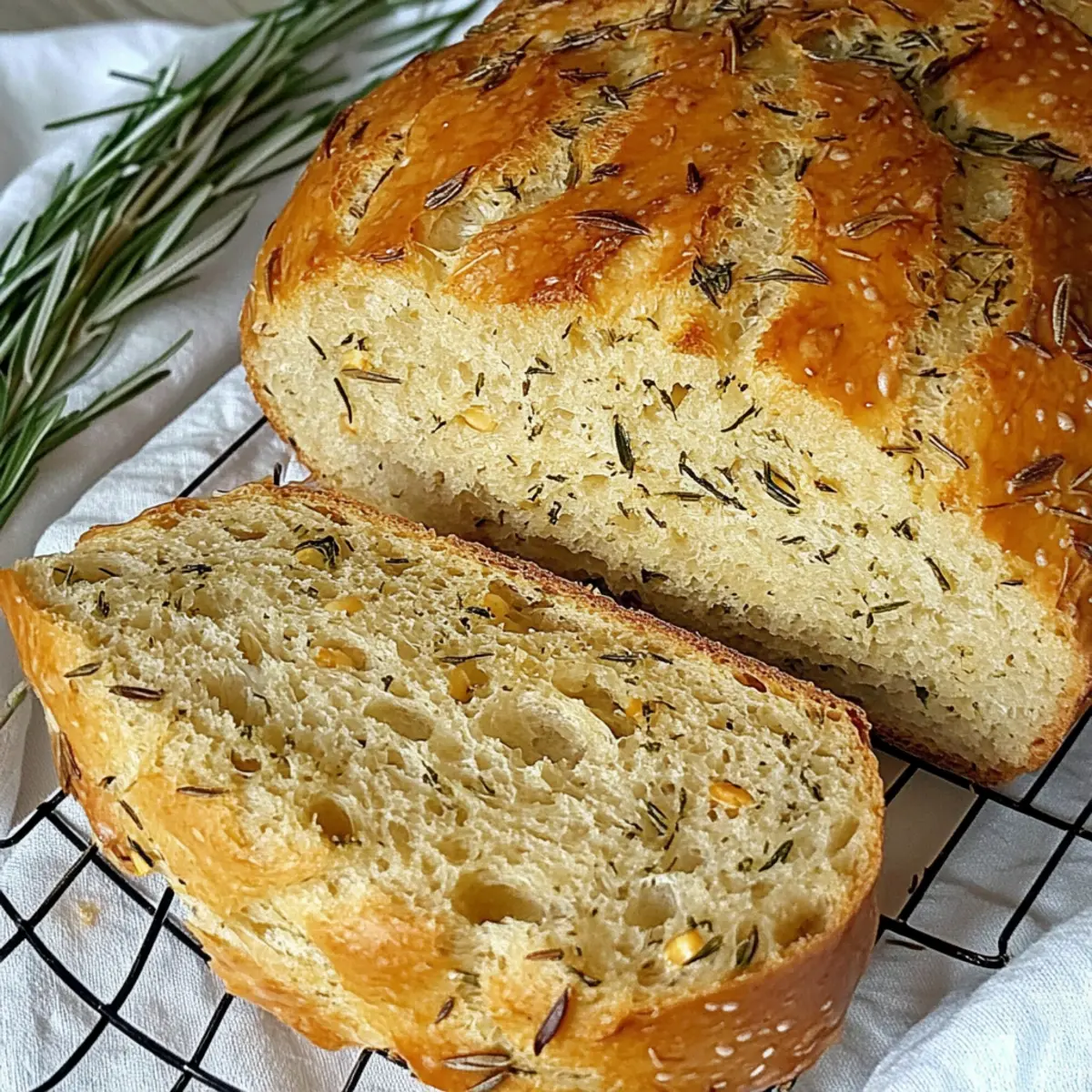 Aromatic Cheesy Garlic Italian Herb Bread Machine Recipe